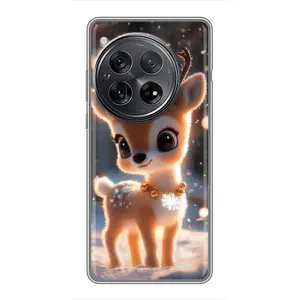 Яркий чехол для Xiaomi Redmi K80 Pro с Зимними Оленятами (Олененок)