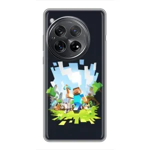 Чехол Майнкрафт на Xiaomi Redmi K80 Pro (AlphaPrint) Minecraft (персонажи Minecraft)