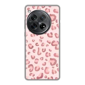 Чехол с розовым рисунком для Xiaomi Redmi K80 Pro (Розовый леопард)