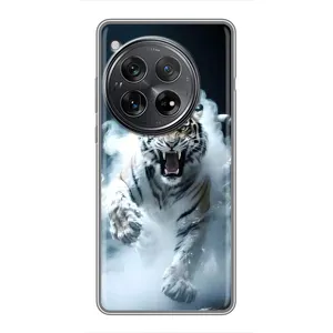 Чохол з картинкою 'Хижаки' для Xiaomi Redmi K80 Pro (Білий тигр у диму)