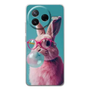 Чохол з принтом «Кролик в окулярах» для Xiaomi Redmi K80 Ultra