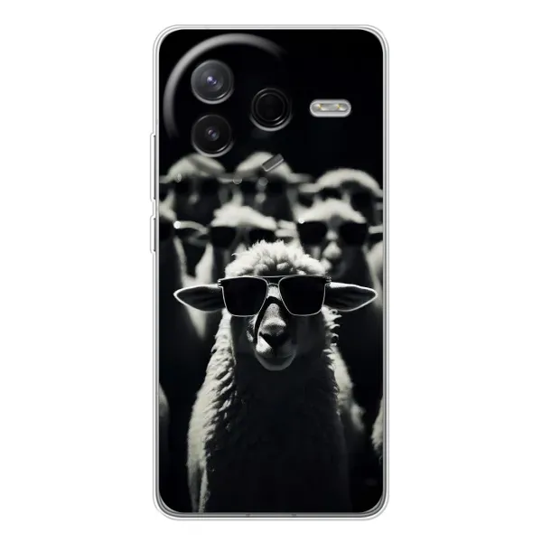 Чохол з принтом «Овечка в окулярах» для Xiaomi Redmi K80 Ultra