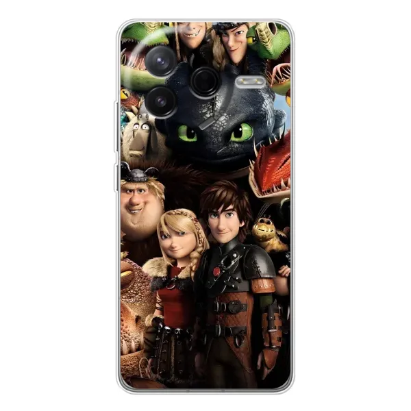 Чохол з принтом «Персонажі дракона» для Xiaomi Redmi K80 Ultra
