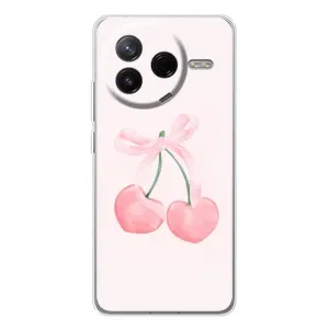 Чехол с розовым рисунком для Xiaomi Redmi K80 Ultra (Розовые вишни)
