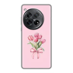 Чехол с розовым рисунком для Xiaomi Redmi K80 (Букет цветов)