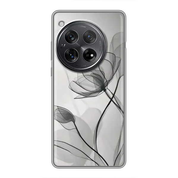 Чехол с принтом «Черные цветы» для Xiaomi Redmi K80 Чехол с принтом «Черные цветы» для Xiaomi Redmi K80