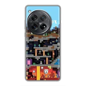 Чехол Майнкрафт на Xiaomi Redmi K80 (AlphaPrint) Minecraft (фон Minecraft)