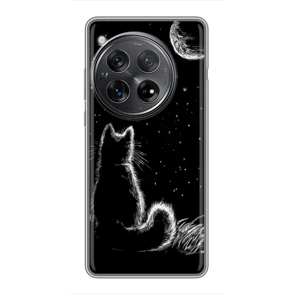 Чехол с принтом «Котик и луна» для Xiaomi Redmi K80