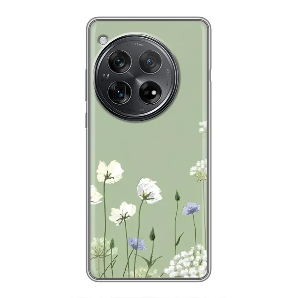 Чехол с принтом «Цветы на зеленом» для Xiaomi Redmi K80 Чехол с принтом «Цветы на зеленом» для Xiaomi Redmi K80