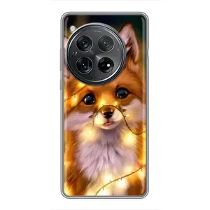 Чехлы с картинкой Лисички для Xiaomi Redmi K80 (VPrint) (Лисичка в гирляндах)