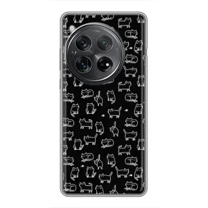Чехол с принтом для Xiaomi Redmi K80 (AlphaPrint) Модные коты (Меленькие котики)
