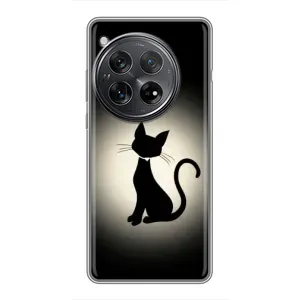 Чехол с принтом для Xiaomi Redmi K80 (AlphaPrint) Модные коты (Силуэт котика)