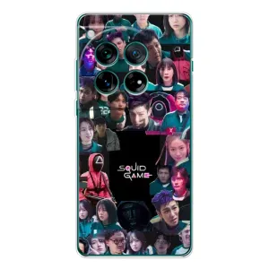 Чехол Гра в кальмара для Xiaomi Redmi K90 Pro Max (Коллаж Игра кальмара)