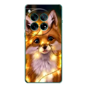 Чехлы с картинкой Лисички для Xiaomi Redmi K90 Pro Max (VPrint) (Лисичка в гирляндах)