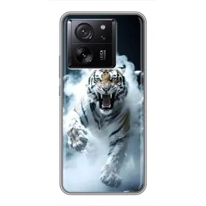 Чохол з картинкою 'Хижаки' для Xiaomi Redmi K90 (Білий тигр у диму)
