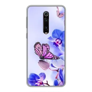 Чохли з квітами для Xiaomi Mi 9T Pro (VPrint) (Метелик на квітах)