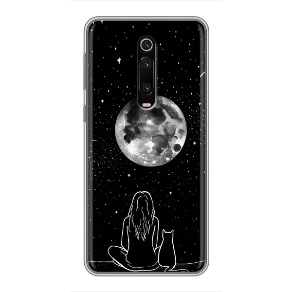 Чехол с принтом «Девушка с котом» для Xiaomi Mi 9T Pro