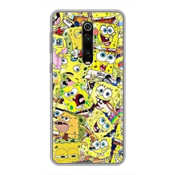 Чохол з принтом «Емоції Спан Боба» для Xiaomi Mi 9T Pro