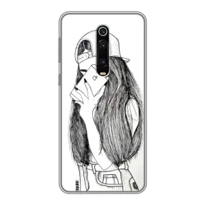 Чохол з друком для Xiaomi Mi 9T Pro - (Мода) (AlphaPrint) (Фото дівчини)