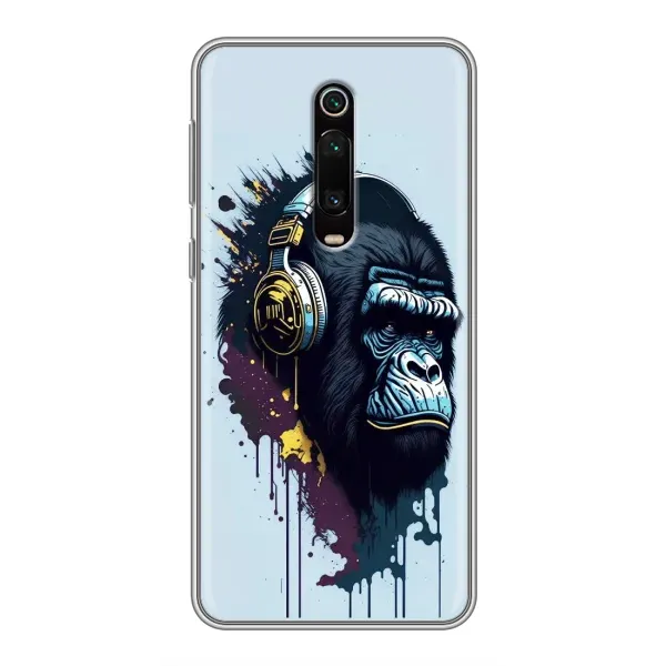 Чехол с принтом «Горилла в наушниках» для Xiaomi Mi 9T Pro
