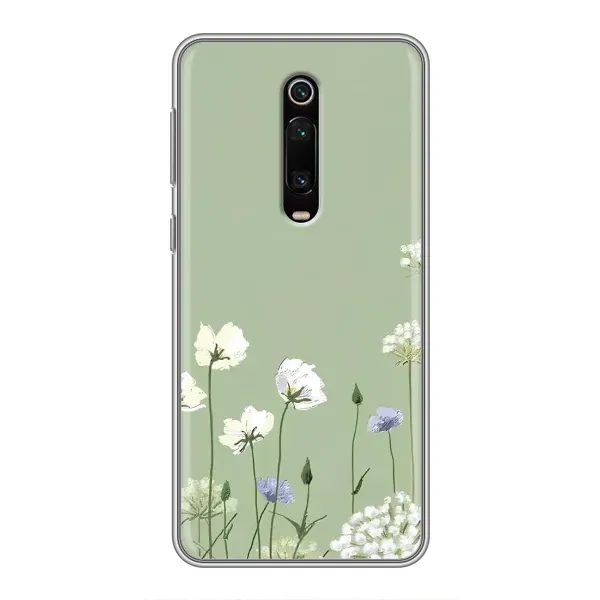 Чехол с принтом «Цветы на зеленом» для Xiaomi Mi 9T Pro Чехол с принтом «Цветы на зеленом» для Xiaomi Mi 9T Pro