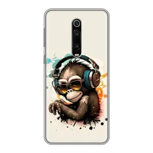 Чохол з Мавпами Xiaomi Mi 9T Pro - (AlphaPrint) (Макака в навушниках)