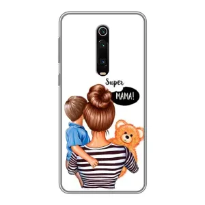 Чохол з друком для Xiaomi Mi 9T Pro - (Мама з дитинкою) (AlphaPrint) (Мама з синочком)
