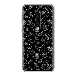 Новорічні, Святкові Чохли для Xiaomi Mi 9T Pro - 2024 год (Новорічний фон)