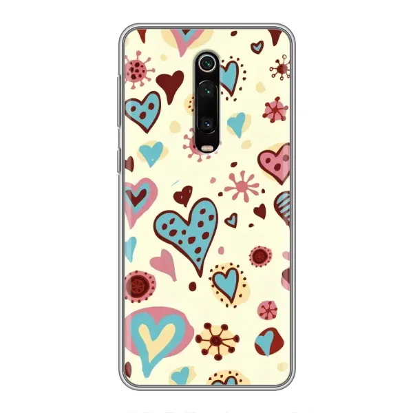 Чехол с принтом «Сердечки» для Xiaomi Mi 9T Pro Чехол с принтом «Сердечки» для Xiaomi Mi 9T Pro