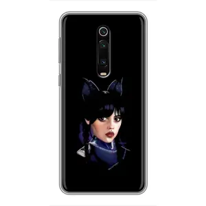 Чехлы Венсдей на Xiaomi Mi 9T Pro Уэнсдей (AlphaPrint) (серьезная Уэнздей)