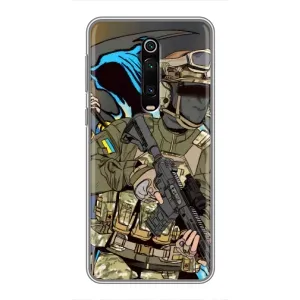 Чехлы с картинкой ЗСУ для Xiaomi Mi 9T Pro (AlphaPrint) (Воїн ЗСУ)