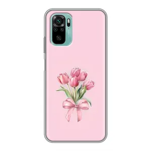 Чохол з розовим принтом для Xiaomi Redmi Note 10 5G (Букет квітів)