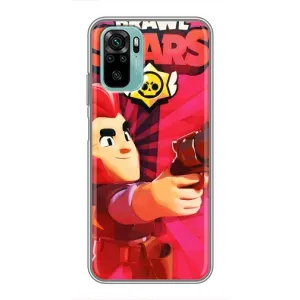 Чехол для Xiaomi Redmi Note 10 5G Бравл Старс (VPrint) (Дуелянт Кольт)