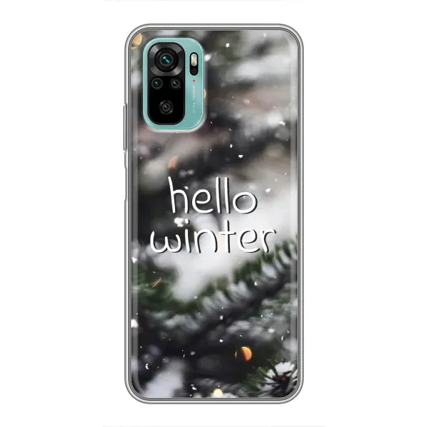 Чехол с принтом «Hello winter» для Xiaomi Redmi Note 10 5G