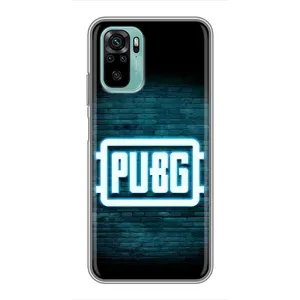 Чеjхол PUBG для Сяомі Рєдмі Нот 10 5G (AlphaPrint) (Лого PUBG)