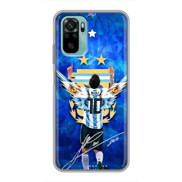 Чехол с принтом «Месси Аргентина» для Xiaomi Redmi Note 10 5G