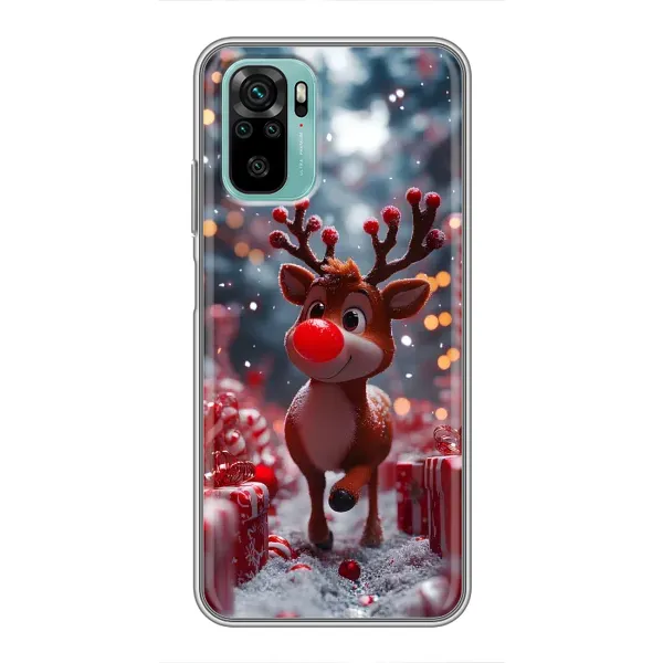 Чохол з принтом «Олень серед подарунків» для Xiaomi Redmi Note 10 5G Чохол з принтом «Олень серед подарунків» для Xiaomi Redmi Note 10 5G