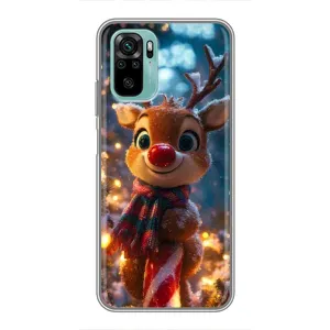 Чохол з принтом «Олень з шарфом» для Xiaomi Redmi Note 10 5G