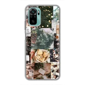 Різдвяні, Святкові Чохли для Сяомі Рєдмі Нот 10 5G (Різдвяний колаж)