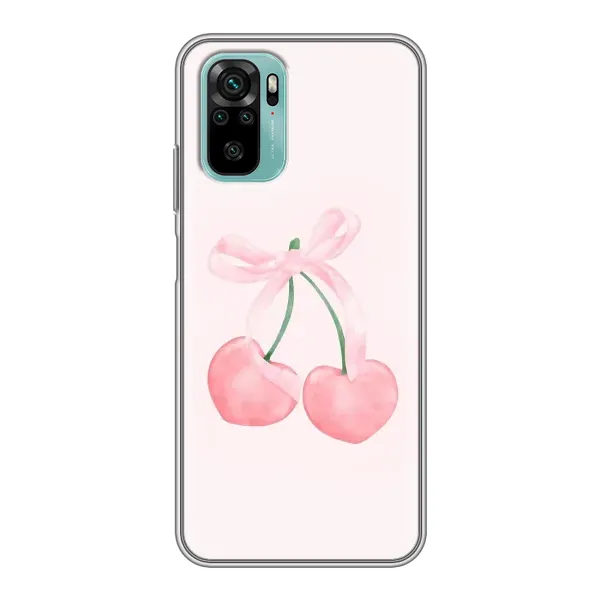 Чехол с принтом «Розовые вишни» для Xiaomi Redmi Note 10 5G