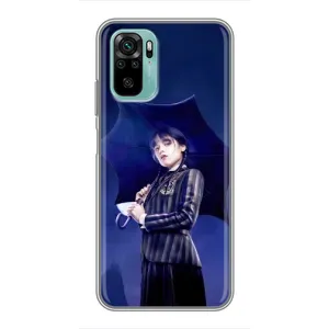 Чохли Венсдей на Xiaomi Redmi Note 10 5G Уенсдей (AlphaPrint) (Венздей з парасолькою)
