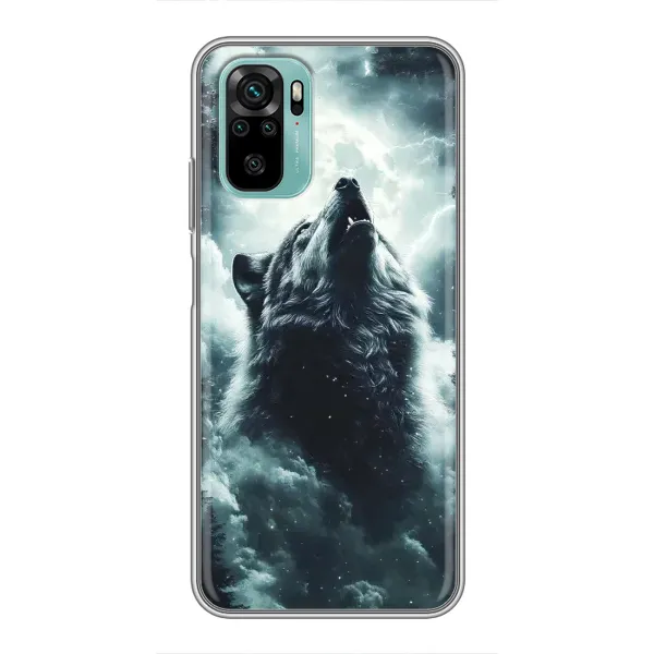 Чехол с принтом «Волк в облаках» для Xiaomi Redmi Note 10 5G