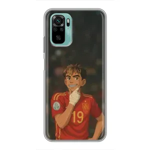 Чохол з футболістом Ламін Ямаль Xiaomi Redmi Note 10 5G (Ямаль аніме)