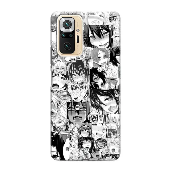 Чехол с принтом «Ahegao manga» для Xiaomi Redmi Note 10 Pro