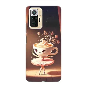 Чехол с мемом Тралалело тралала на Xiaomi Redmi Note 10 Pro (Балерина капучина)
