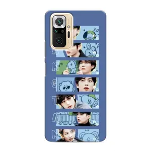 Чехлы BTS для Xiaomi Redmi Note 10 Pro (AlphaPrint) (Bangtan)