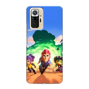 Чехол для Xiaomi Redmi Note 10 Pro Бравл Старс (VPrint) (Бравел Старс)