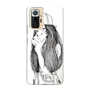 Чохол з друком для Xiaomi Redmi Note 10 Pro - (Мода) (AlphaPrint) (Фото дівчини)