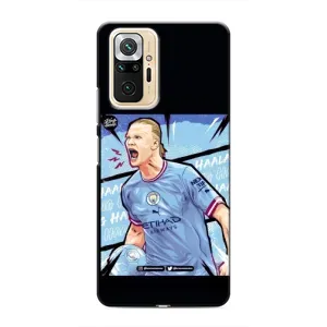Чехлы с футболистом Ерлинг Холанд для Xiaomi Redmi Note 10 Pro (AlphaPrint) (гол Эрлинг Холланд)