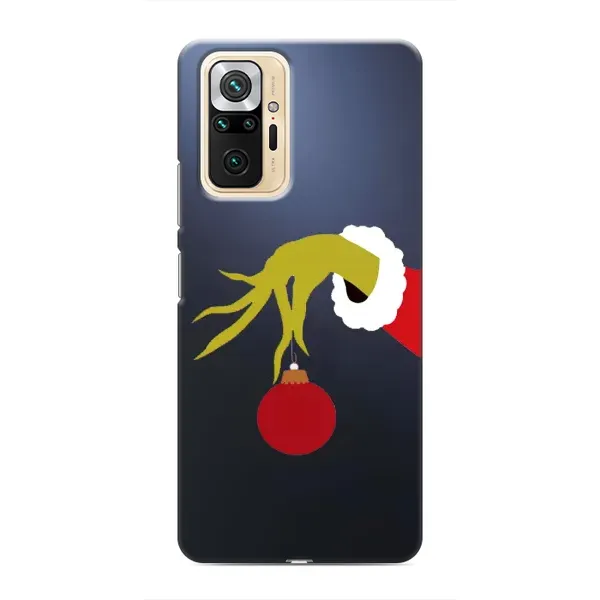 Чехол с принтом «Гринч с игрушкой» для Xiaomi Redmi Note 10 Pro